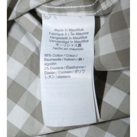 J.Crew Flex Washed Men's Long Sleeve Button Up Shirt Size S Olive Green Check - Picture 8 of 9